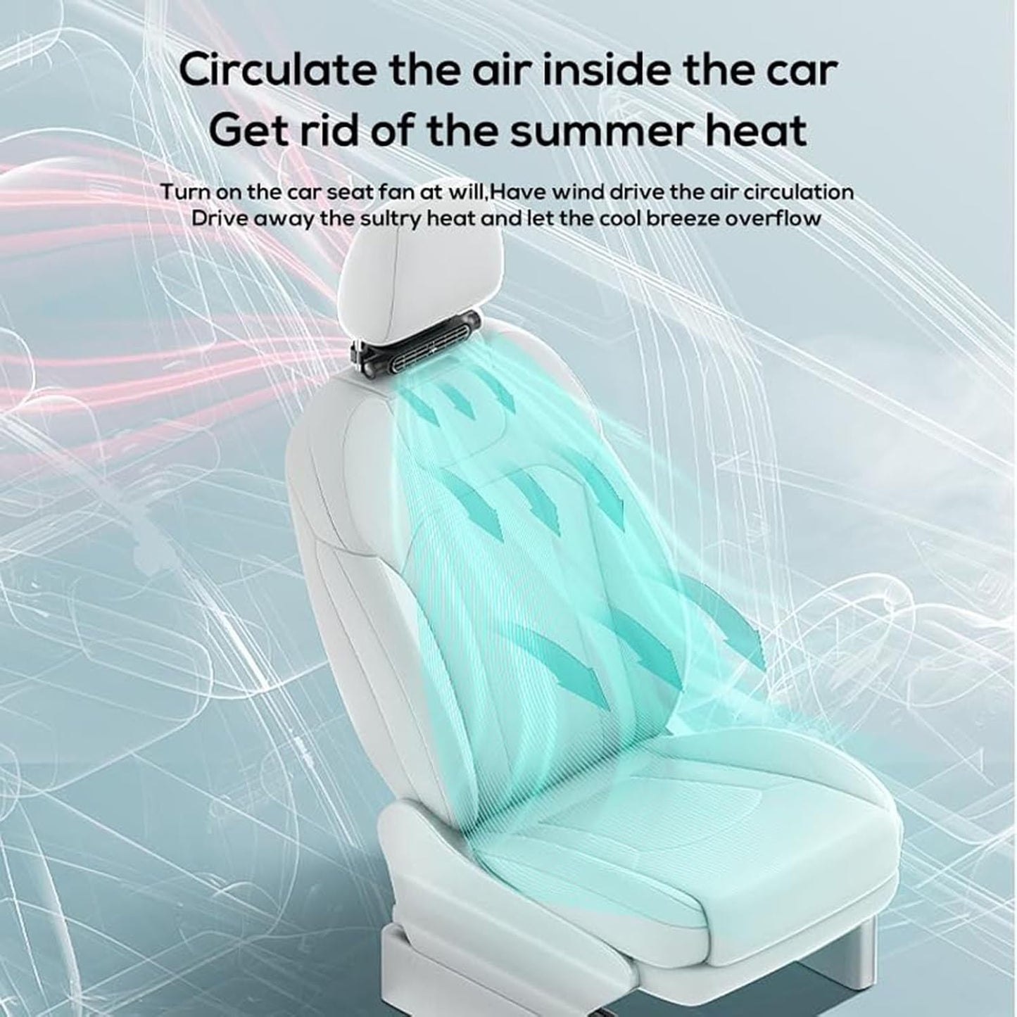 KingsyBreeze™ Car Seat Cooling Fan x1