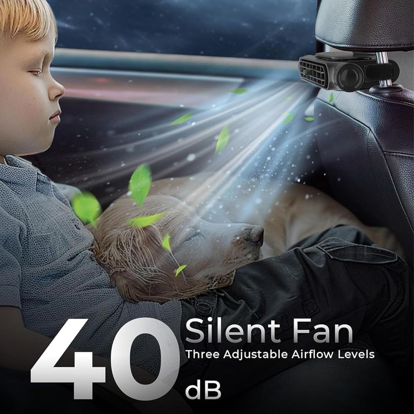 KingsyBreeze™ Car Seat Cooling Fan x1