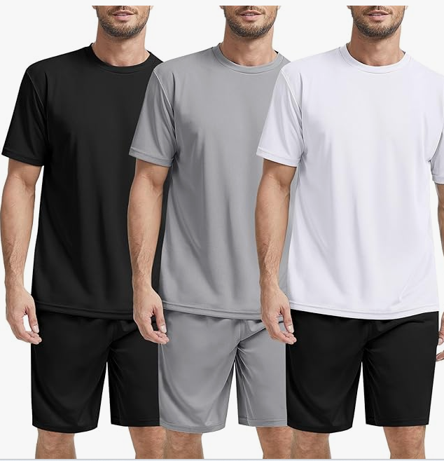 KingsyFit 3-Pack Men’s Workout Sets