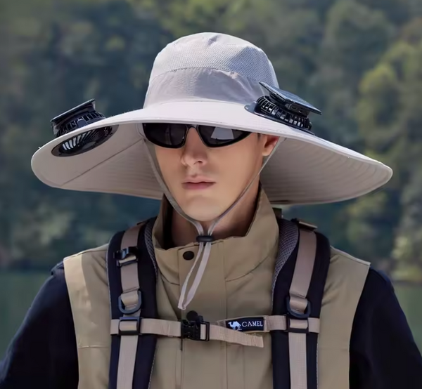 The Kingsy CoolBreeze Hat™ Solar Powered Design